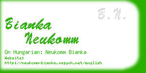 bianka neukomm business card